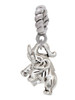 Mini 3-D Elephant Rope Charm Bead Dangle