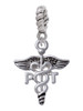 Caduceus - PT Rope Charm Bead Dangle