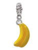3-D Yellow Enamel Bananas Rope Charm Bead Dangle