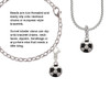Soccer ball Rope Charm Bead Dangle