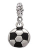 Soccer ball Rope Charm Bead Dangle