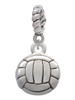 Volleyball or Water Polo Ball Rope Charm Bead Dangle