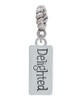 Delighted Rectangle Rope Charm Bead Dangle