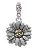 Large Two Tone Daisy Flower Rope Charm Bead Dangle