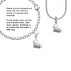 Cheer Heart with AB Crystal Rope Charm Bead Dangle