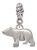3-D Bear Rope Charm Bead Dangle