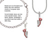 Red Running Shoe Rope Charm Bead Dangle