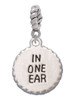 In One Ear ''Out the Other'' Rope Charm Bead Dangle