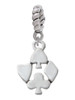 Card Suits Rope Charm Bead Dangle