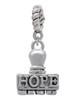 HOPE Stamp Rope Charm Bead Dangle