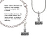 3-D ''Dream On'' Stamp Rope Charm Bead Dangle