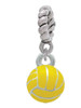 3-D Enamel Water Polo Rope Charm Bead Dangle
