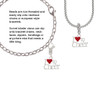 I love to Cheer with Red Heart Rope Charm Bead Dangle