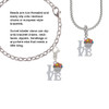 Love with Chocolate Cupcake Rope Charm Bead Dangle