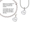 Lil Sister in Open Heart - 5/8'' Rope Charm Bead Dangle