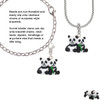 Resin Panda Bear Best Friends Rope Charm Bead Dangle
