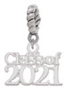Class of 2021 Rope Charm Bead Dangle