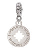 I would be lost without you Rope Charm Bead Dangle