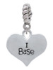 I Base Heart Rope Charm Bead Dangle