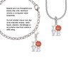 Love with Basketball Rope Charm Bead Dangle