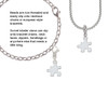 Puzzle Piece Rope Charm Bead Dangle