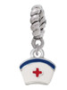 Mini Nurse Hat Rope Charm Bead Dangle