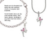 Small Fairy with Pink Wings Rope Charm Bead Dangle