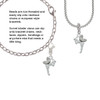 Small Fairy with Clear Wings Rope Charm Bead Dangle