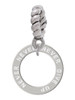 Never Give Up Infinity Ring Rope Charm Bead Dangle