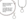 Strong Brave Fearless Infinity Ring Rope Charm Bead Dangle