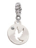 Dove Disc Rope Charm Bead Dangle