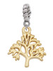 Gold Tone Medium Tree of Life Rope Charm Bead Dangle
