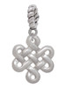 Medium Open Infinity Knot Rope Charm Bead Dangle