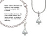 3-D Mushroom with Clear Crystals Rope Charm Bead Dangle