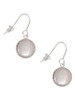 3 Merry Monkeys Silvertone 13.5mm Round Locket - French Earrings
