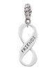 Friends Infinity Sign Rope Charm Bead Dangle