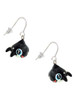 3 Merry Monkeys Resin Killer Whale - French Earrings