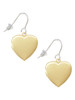 3 Merry Monkeys Plated Heart Locket - French Earrings