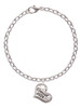 3 Merry Monkeys Silvertone Class of Heart - Charm Bracelet