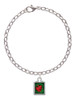 3 Merry Monkeys Silvertone Red Tree Frog in Shadow Box - Charm Bracelet