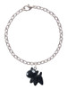 3 Merry Monkeys Resin Black Bull Terrier Dog - Charm Bracelet