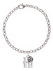 3 Merry Monkeys Silvertone Love Pickleball Charm Bracelet