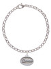 3 Merry Monkeys Silvertone Dream - Oval Seal - Charm Bracelet