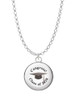 3 Merry Monkeys Silvertone Domed Class of 2028 - Charm Necklace