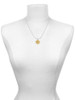 3 Merry Monkeys Goldtone Engraved Class of 2028 - Charm Necklace