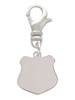 3 Merry Monkeys Stainless Steel Police Badge - Clip on Charm