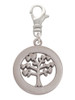 3 Merry Monkeys Stainless Steel Tree of Life in Eternity Circle - Clip on Charm