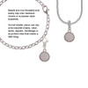 3 Merry Monkeys Stainless Steel 12mm Disc with Flange - Clip on Charm