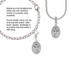 3 Merry Monkeys Silvertone Key - Oval Seal - Clip on Charm