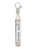 3 Merry Monkeys Silvertone Live the Life You Have Imagined Bar - Clip on Charm